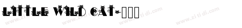 Little wild cat字体转换